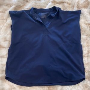 Figs Rafaella Navy Blue Scrub Top